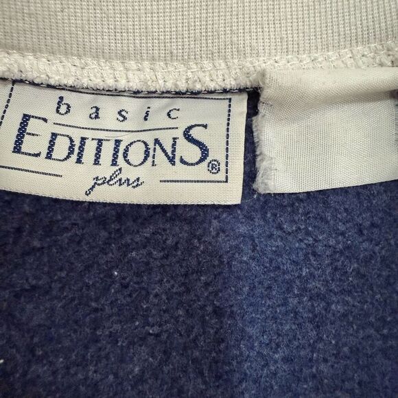 Vintage Basic Editions Fall Bird Graphic Sweatshirt Collared XL - Picture 4 of 6